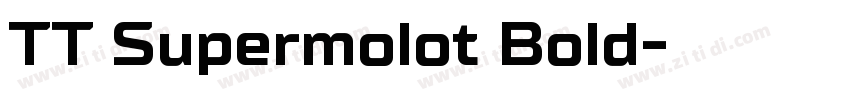 TT Supermolot Bold字体转换